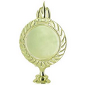 Gold Plastic Wreath Riser w/2" Medallion Space (4 5/8")